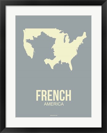 Framed French America 3 Print