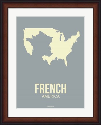 Framed French America 3 Print