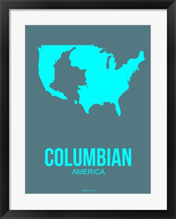 Framed Columbian America Poster 2 Print