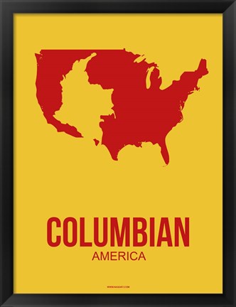 Framed Columbian America 3 Print