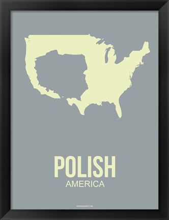 Framed Polish America 1 Print