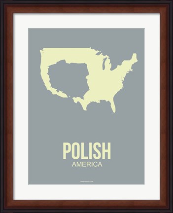 Framed Polish America 1 Print