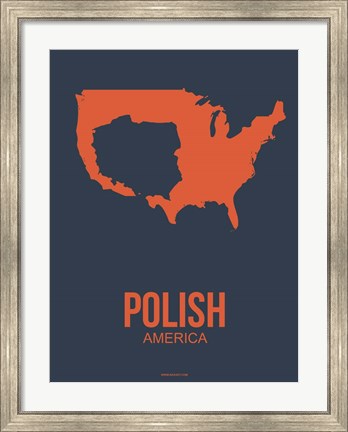 Framed Polish America 2 Print