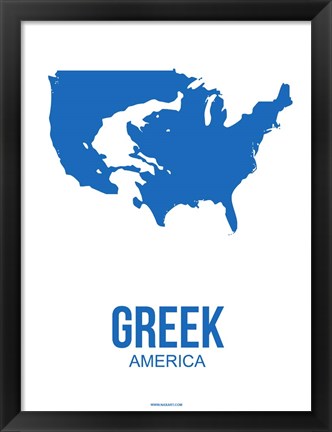 Framed Greek America 1 Print