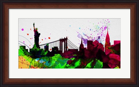 Framed New York City Skyline 2 Print