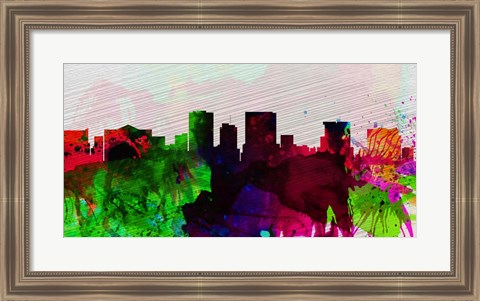 Framed El Paseo City Skyline Print