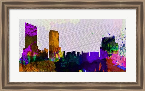 Framed Grand Rapids City Skyline Print