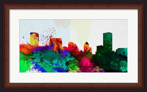 Framed Baltimore City Skyline Print