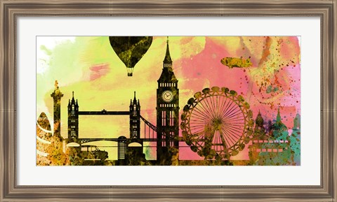 Framed London City Skyline Print