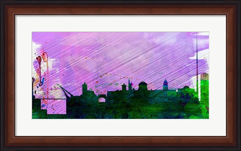 Framed Dublin City Skyline Print