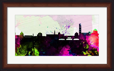 Framed Florence City Skyline Print