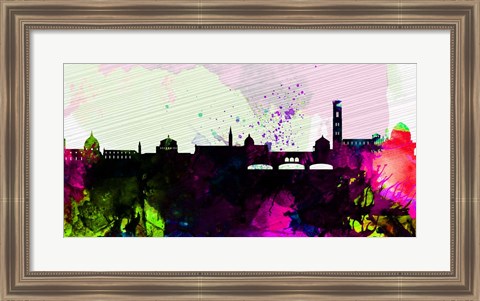 Framed Florence City Skyline Print