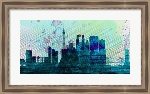 Framed Tokyo City Skyline Print