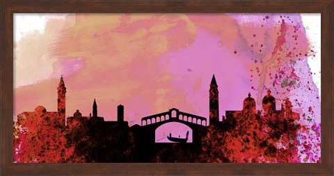 Framed Venice City Skyline Print