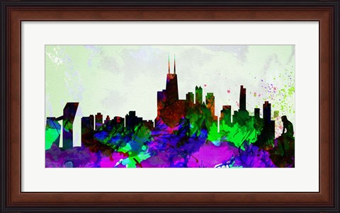 Framed Copenhagen City Skyline Print