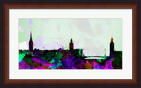 Framed Stockholm City Skyline Print