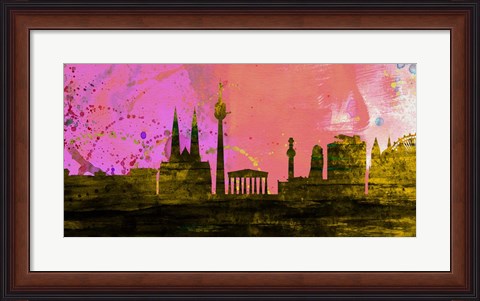 Framed Vienna City Skyline Print