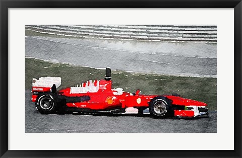 Framed Ferrari F1 Racing Print