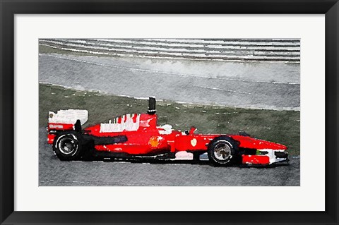 Framed Ferrari F1 Racing Print