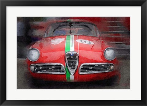 Framed 1959 Alfa Romeo Giulietta Print