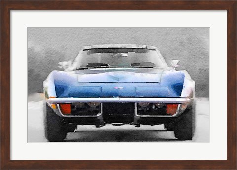 Framed 1972 Corvette Front End Print