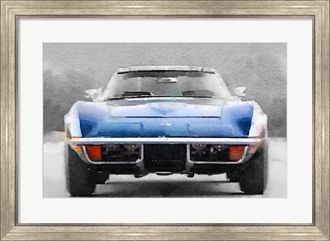 Framed 1972 Corvette Front End Print