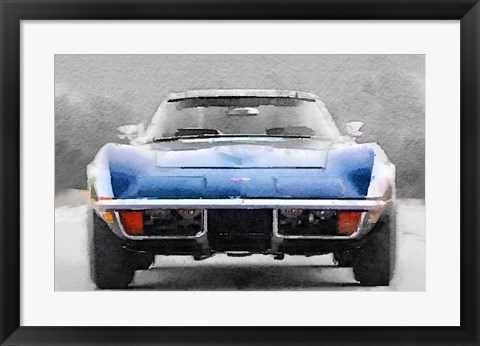 Framed 1972 Corvette Front End Print