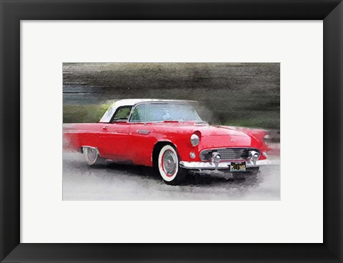 Framed 1955 Ford Thunderbird Print