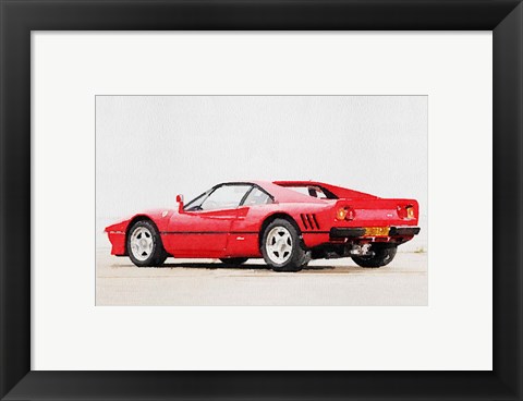 Framed 1980 Ferrari 288 GTO Print