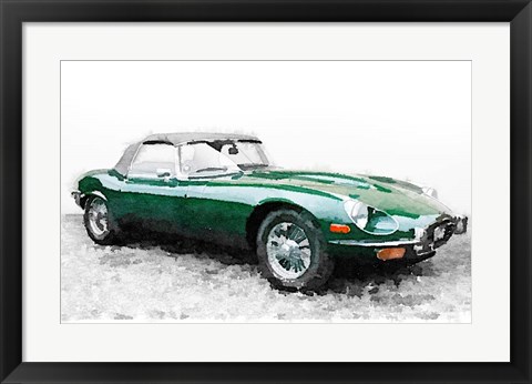 Framed 1961 Jaguar E-Type Print