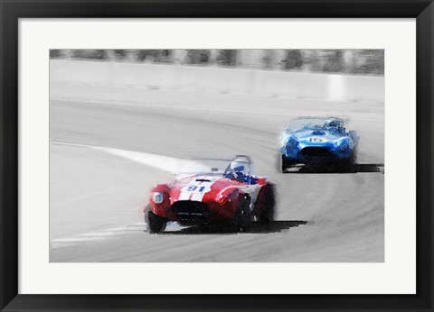 Framed AC Cobra Racing Monterey Print