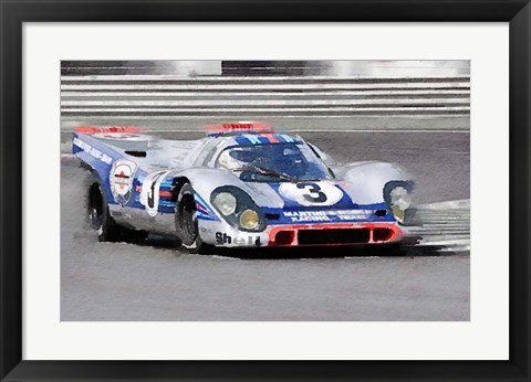 Framed Porsche 917 Martini Rossi Print