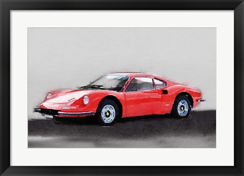 Framed Ferrari Dino 246 GT Print