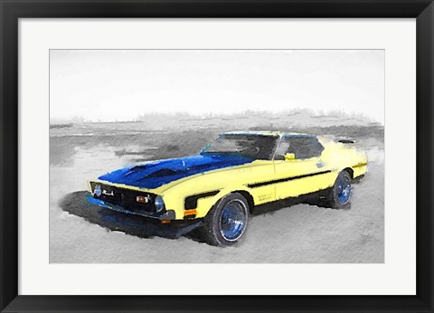 Framed 1971 Ford Mustang Boss Print