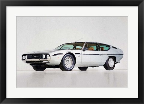 Framed Lamborghini Espada Print