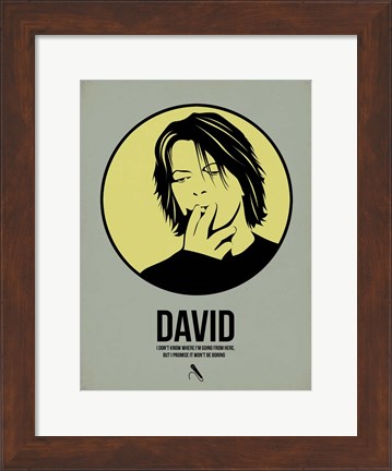 Framed David  4 Print