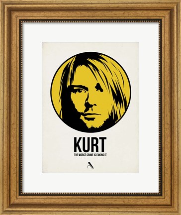 Framed Kurt 1 Print