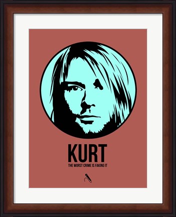 Framed Kurt 2 Print