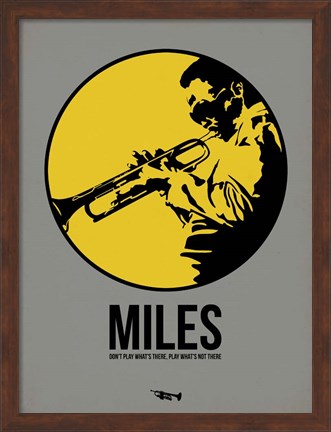 Framed Miles 2 Print