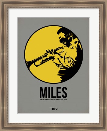 Framed Miles 2 Print