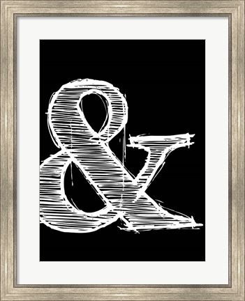 Framed Ampersand 2 Print