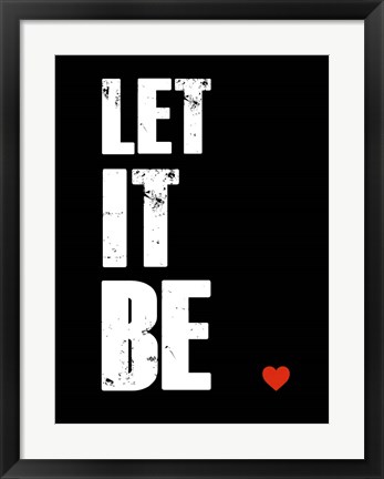 Framed Let It Be Print