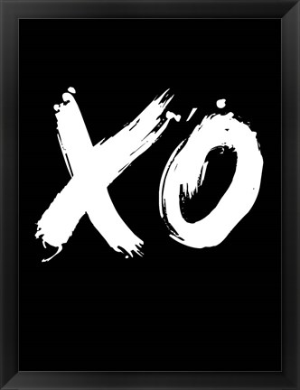 Framed XO Black Print