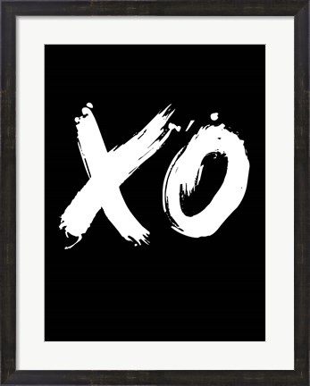 Framed XO Black Print