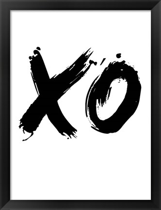 Framed XO White Print