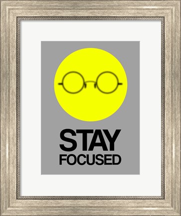 Framed Stay Focused Circle 2 Print