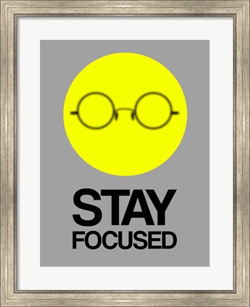 Framed Stay Focused Circle 2 Print