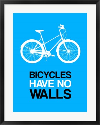 Framed Bicycles Have No Walls 2 Print