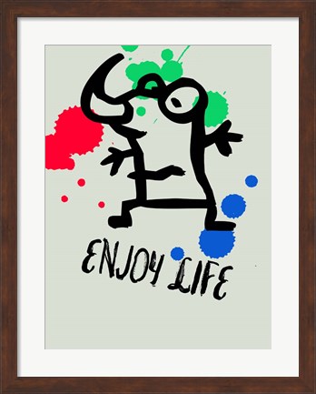 Framed Enjoy Life 1 Print