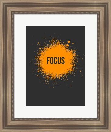 Framed Focus Splatter 3 Print